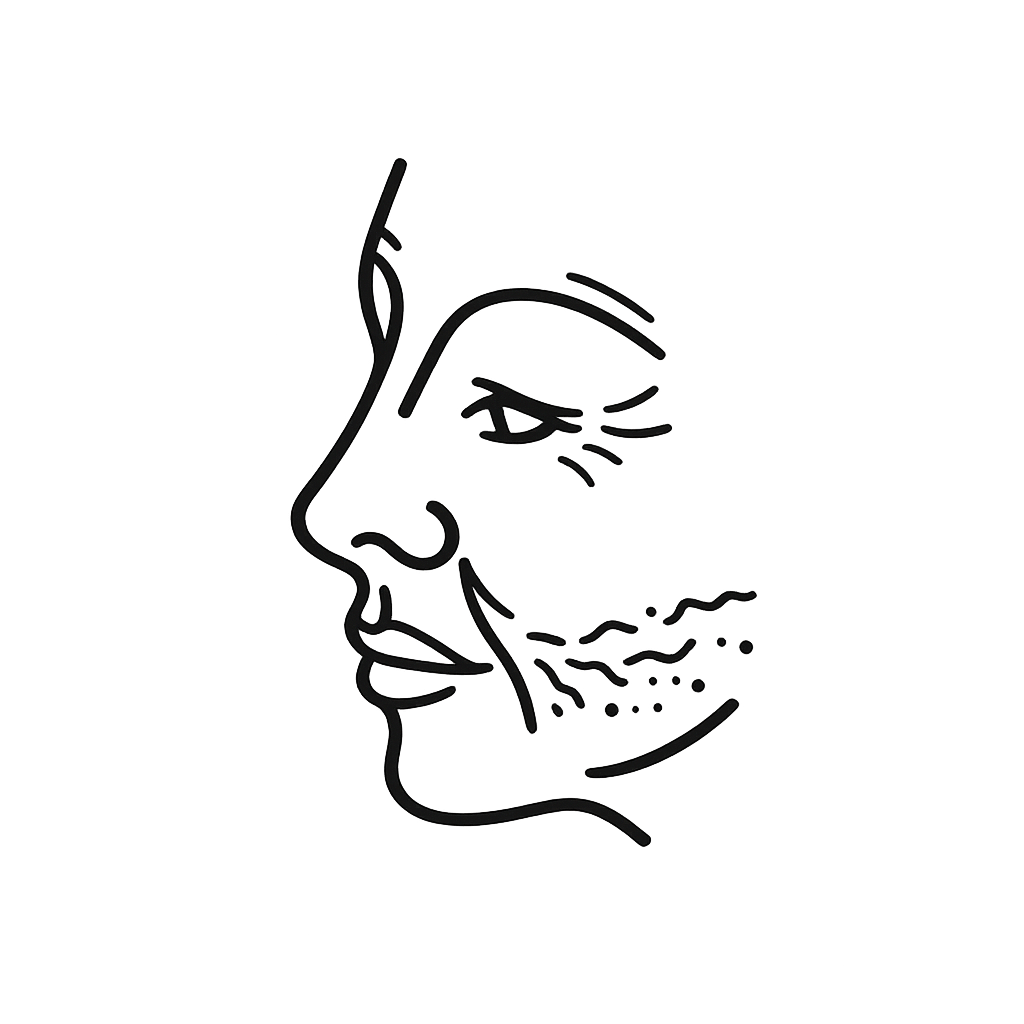 Thinning skin illustration